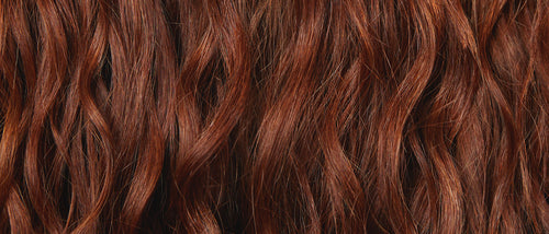 Red curly hair